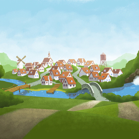 Панорама деревушки