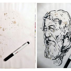 Скетч из пятна...