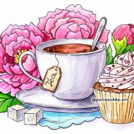 Цветочное чаепитие - Пионы