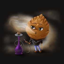 Бренд персонаж для кальянной