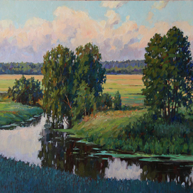 Летний вечер. Река Уча.