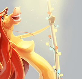 Новогодняя лошадка (фрагмент)