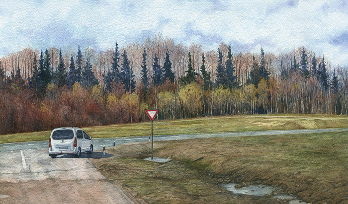 Трасса А119. Начало мая