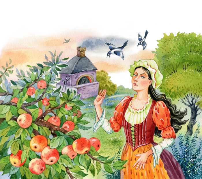 К сказке Братьев Гримм "Госпожа Метелица" изд. ЭКСМО