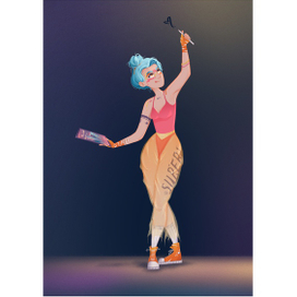 Художнца Супергероиня