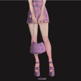 Фиолетовая сумка