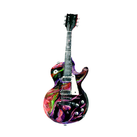 Гитара акварелью