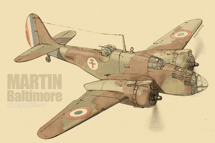 Martin Baltimore. Бомбардировщик 