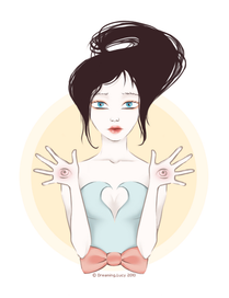 Глазастая девушка