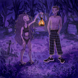 Фиолетовое кладбище