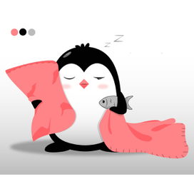 Сонный пингвин