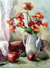 Маки. Натюрморт