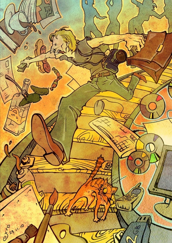 Бегущий по рельсам