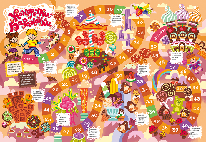 Игра настольная ходилка в детский журнал