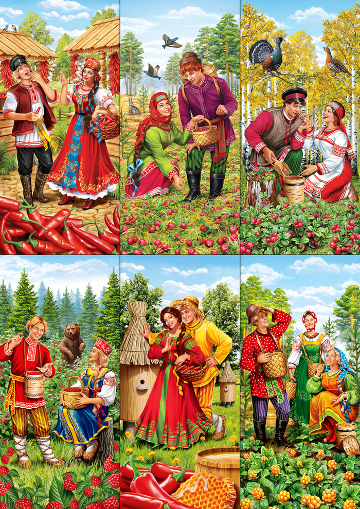 Иллюстрации для настоек ТМ "Слобода".