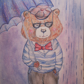 Мишка и осень. 