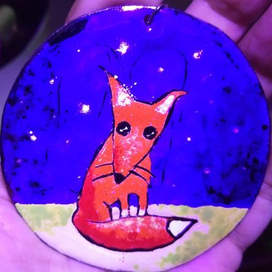 Горячая эмаль. Лис.