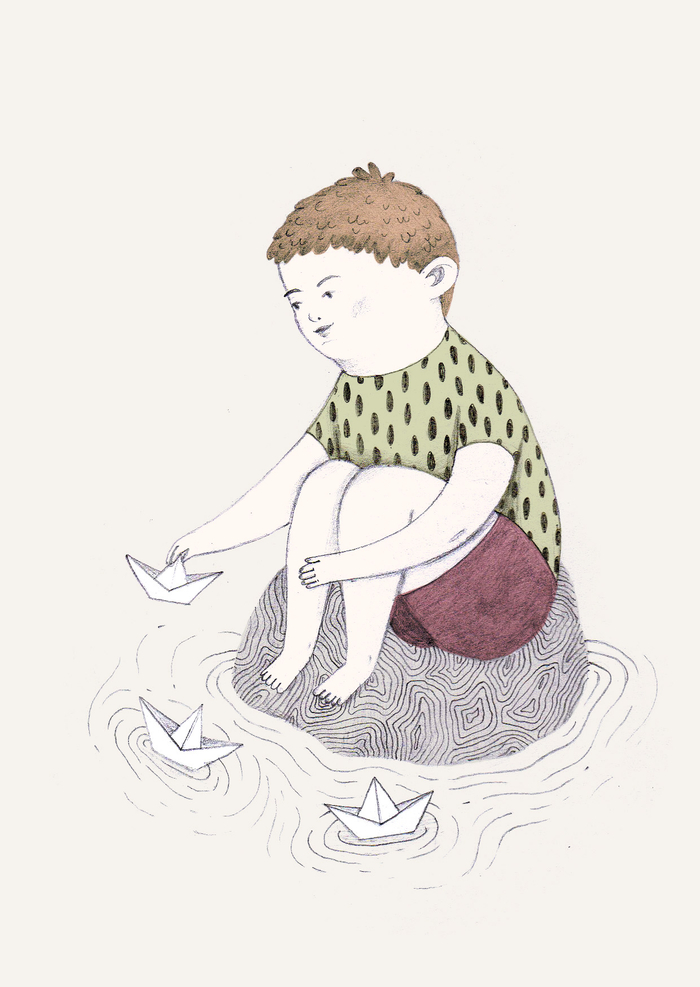 Белые кораблики