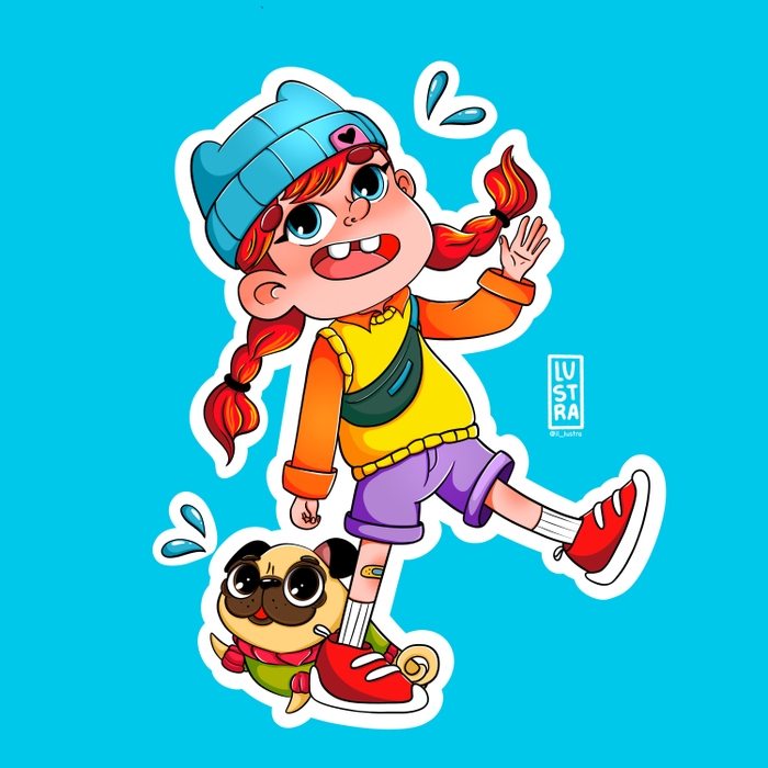 Мэгги и Рик. Стикер