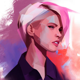 Короткая стрижка.