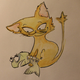 рыба попалась