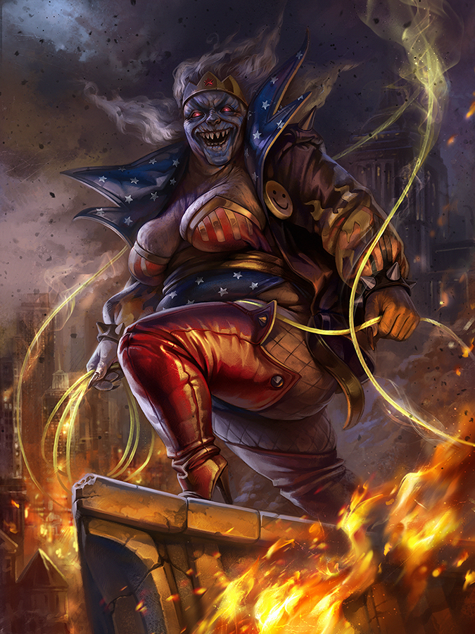 спаун+чудо женщина