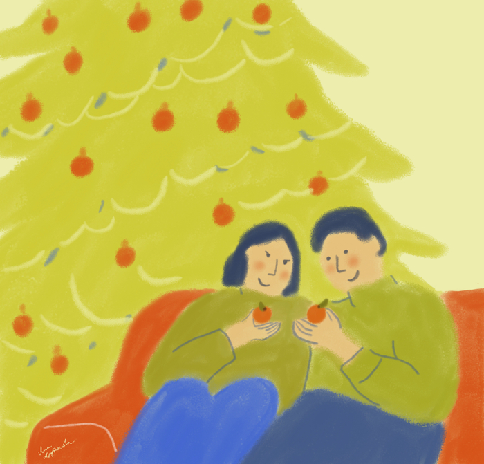 Вдвоем и мандаринки