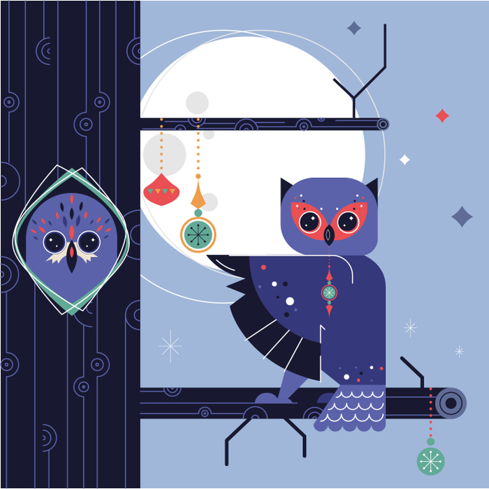 Совушки готовятся лес украшать