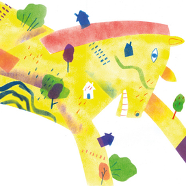 Иллюстрация к стихотворению К. Чуковского «Радость»