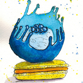 Необычная подача мороженого