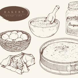 Бисквит. Ингредиенты 