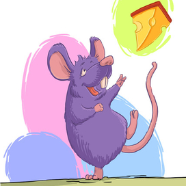 крыса с сыром