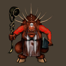 Концепт персонажа Адская повариха.