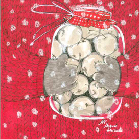 Яблоки с корицей