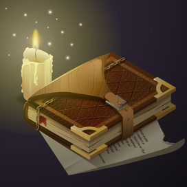 Магическая книга в изометрии