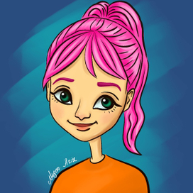 Cartoon girl