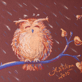 Сова, которая любит дождь и осень)))