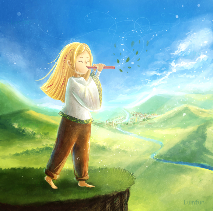 Девочка и ветер