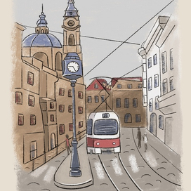 Городской скетч