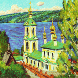 На Волге. Плес