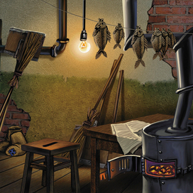 Фон для мультсериала «Вовка»