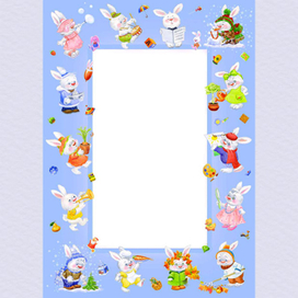 рамка "зайцы"