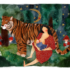 Кормящая лесная