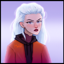 портрет беловолосой девочки