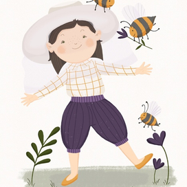 Девочка-пчеловод