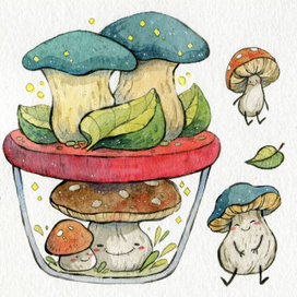 Милые грибочки