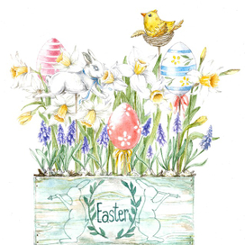 Пасхальная открытка