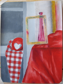 красный натюрморт