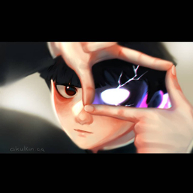 Иллюстрация к аниме "Mob Psycho 100" 