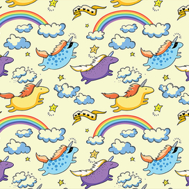 Паттерн из единорогов